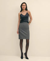 Women V-Neck Camisole in Washable Silk Charmeuse - Brooks Brothers Online