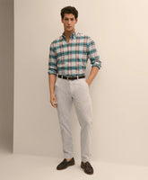 Men Washed Cotton Seersucker Pants - Brooks Brothers US