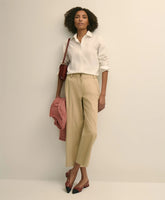 Women Cropped Wide-Leg Advantage Chino - Brooks Brothers For sale
