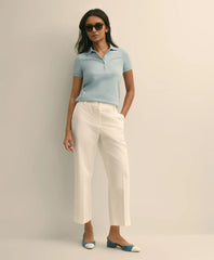 Women Cropped Wide-Leg Advantage Chino - Brooks Brothers For sale