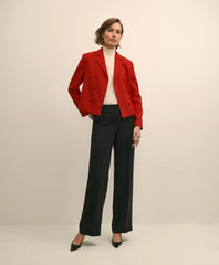 Sale Wool Blend Cropped Double-Breasted Jacket - Brooks Brothers