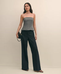 Sale Wool-Blend Herringbone Bustier - Brooks Brothers