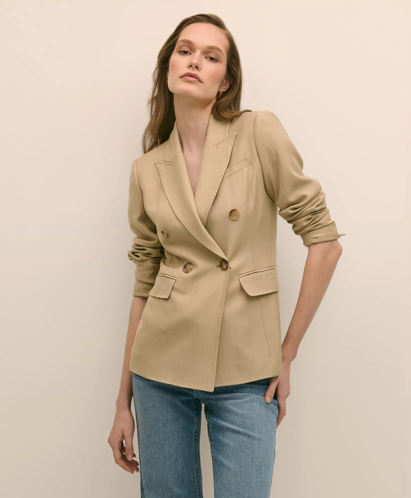 Sale Wool-Blend Peak Lapel Double-Breasted Jacket - Brooks Brothers sale