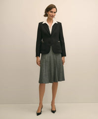 Sale Wool-Blend Pleated Herringbone Skirt - Brooks Brothers Online