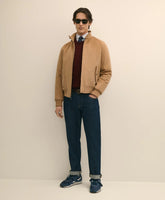 Men Wool Bomber Jacket - Brooks Brothers