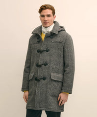 Sale Wool Glen Plaid Duffle Coat