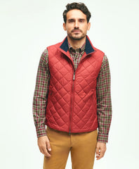 Sale Water Repellent Diamond Quilted Vest - Brooks Brothers Gift