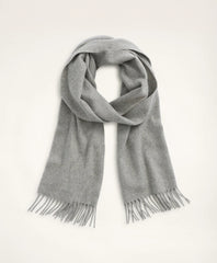 Men Cashmere Fringed Scarf - Brooks Brothers US