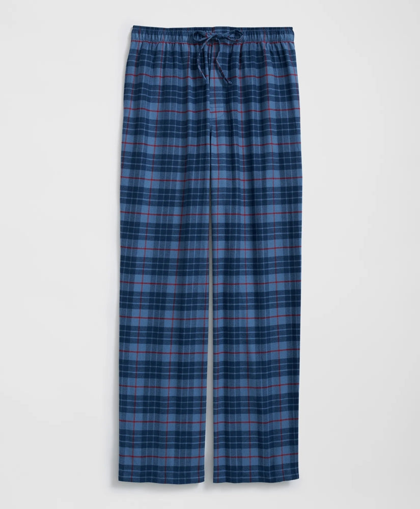 Sale Cotton Flannel Plaid Lounge Pants - Brooks Brothers
