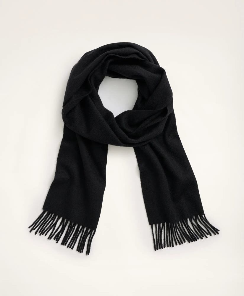 Men Cashmere Fringed Scarf - Brooks Brothers US