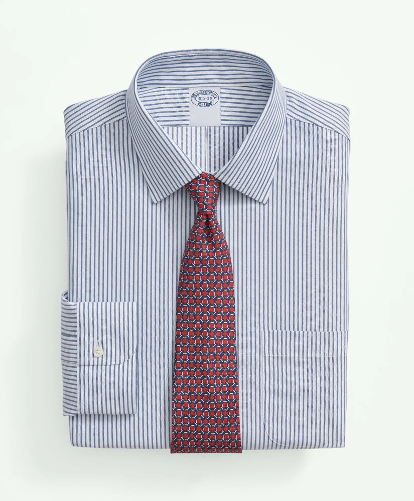 Men Brooks Brothers Explorer Collection Non-Iron Twill Ainsley Collar, Stripe Dress Shirt - Brooks Brothers For sale