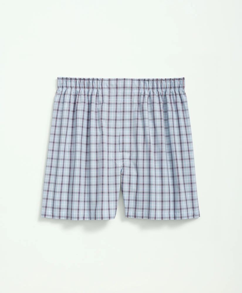 Sale Cotton Broadcloth Plaid Boxers - Brooks Brothers Outlet