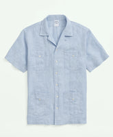 Shirts Irish Linen Short Sleeve Guayabera Shirt - Brooks Brothers Discount
