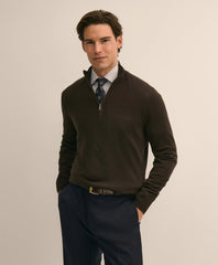 Men Ultimate Merino Wool Quarter-Zip Sweater - Brooks Brothers Gift