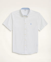 Shirts Stretch Non-Iron Oxford Button-Down Collar Short-Sleeve Sport Shirt - Brooks Brothers For sale