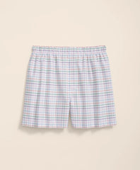 Sale Cotton Broadcloth Tattersall Boxers - Brooks Brothers Outlet