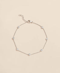 Women 0.5 CT. Lab-Grown Diamond 14k Gold Station Bracelet - Brooks Brothers For sale