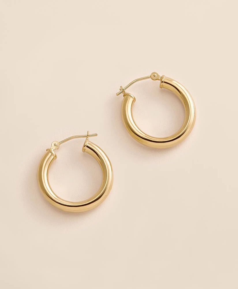Women 14k Gold Small Hoop Earrings - Brooks Brothers On sale