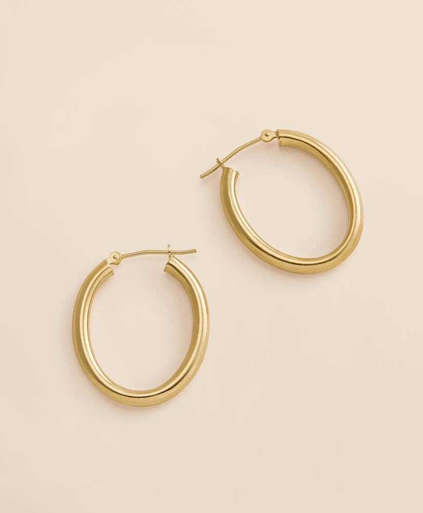 Women 14k Gold Small Hoop Earrings - Brooks Brothers