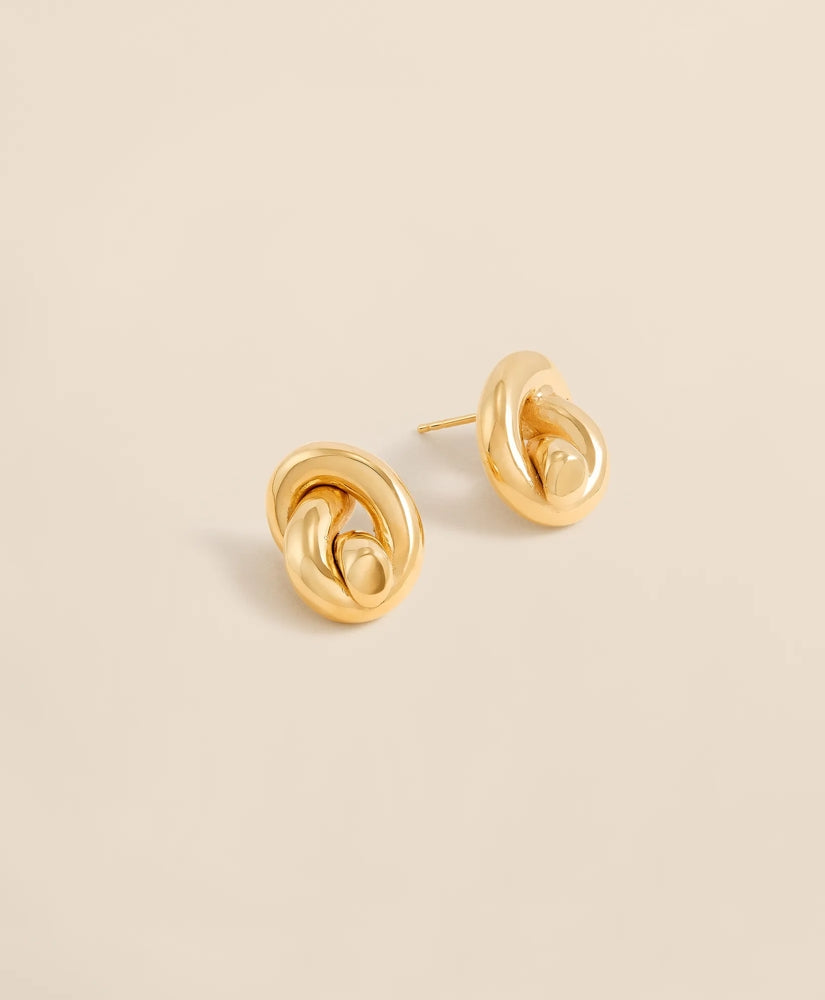 Women 14k Gold Stud Earrings - Brooks Brothers Discount