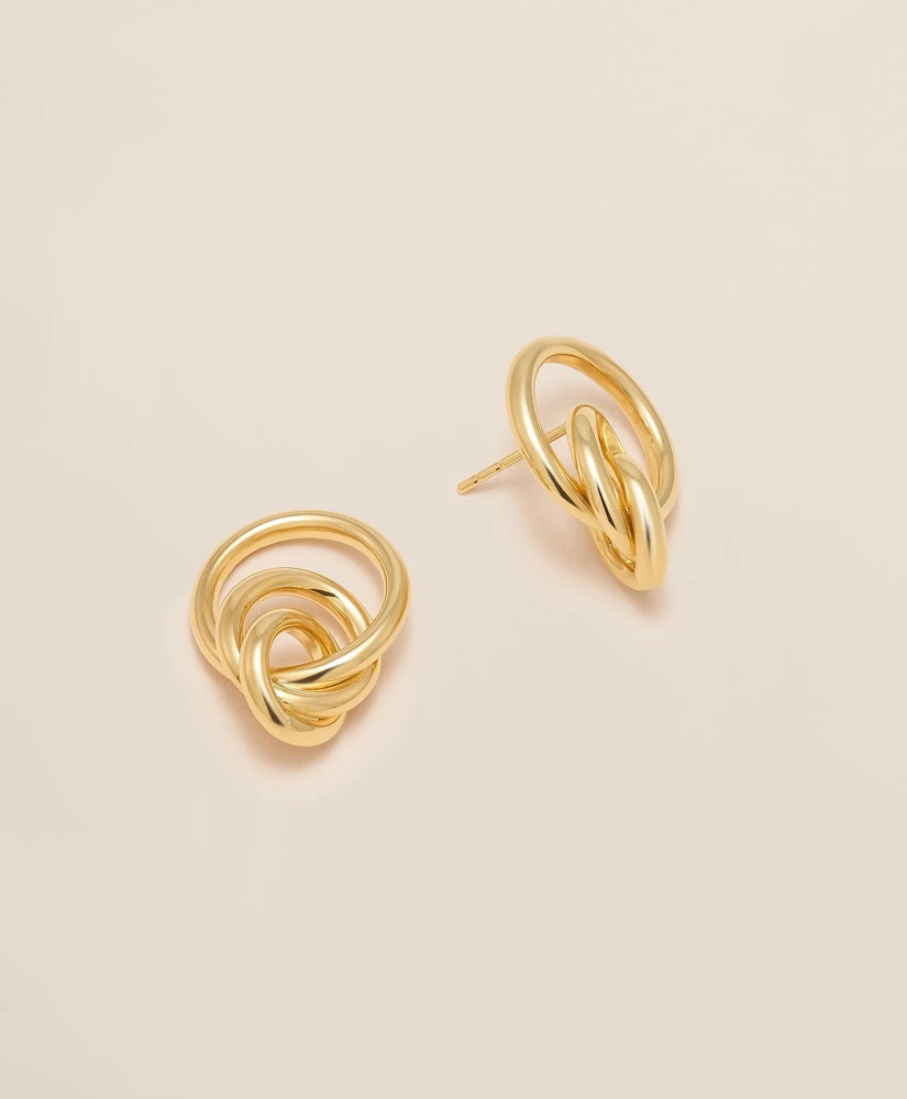 Women 14k Gold Triple Hoop Earrings - Brooks Brothers US