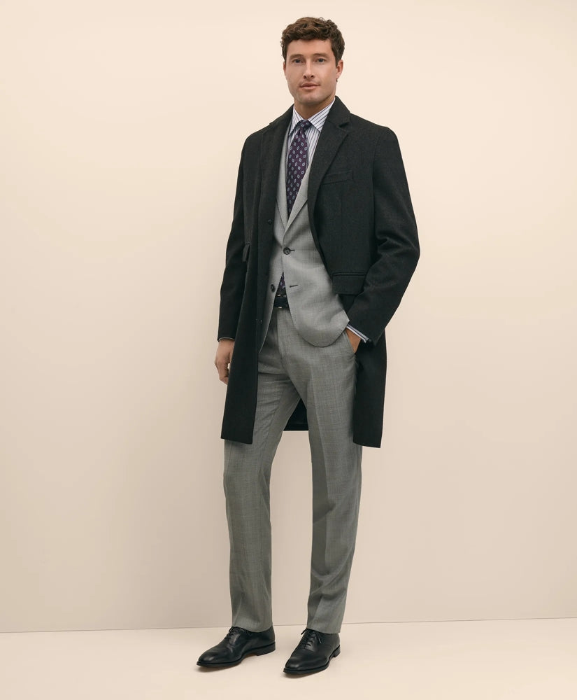 Men 1818 Wool Topcoat - Brooks Brothers Outlet