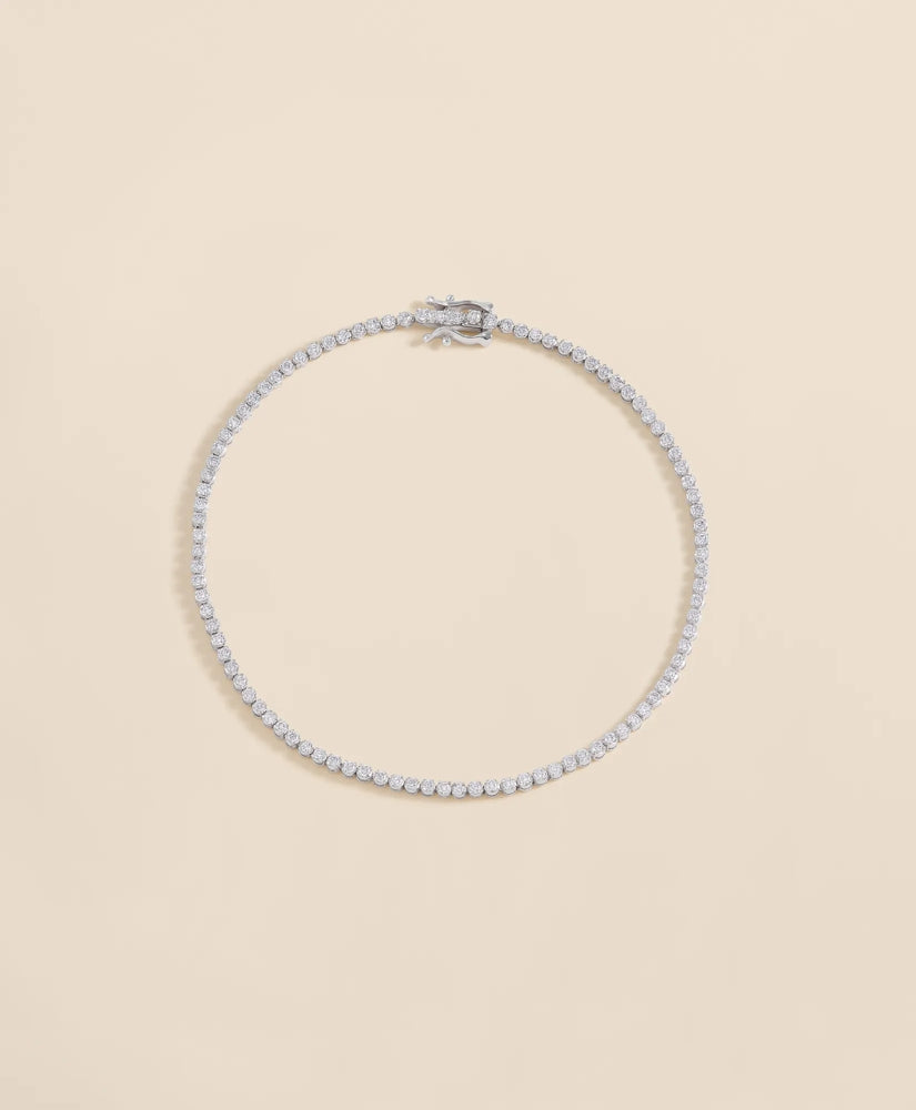 Women 1 CT. Lab-Grown Diamond 14k Gold Link Bracelet - Brooks Brothers