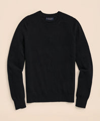 Men 3-Ply Cashmere Crewneck Saddle Shoulder Sweater - Brooks Brothers Outlet