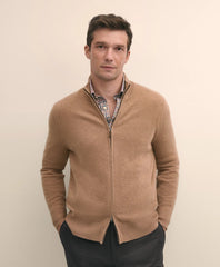Men 3-Ply Cashmere Full-Zip Cardigan - Brooks Brothers On sale