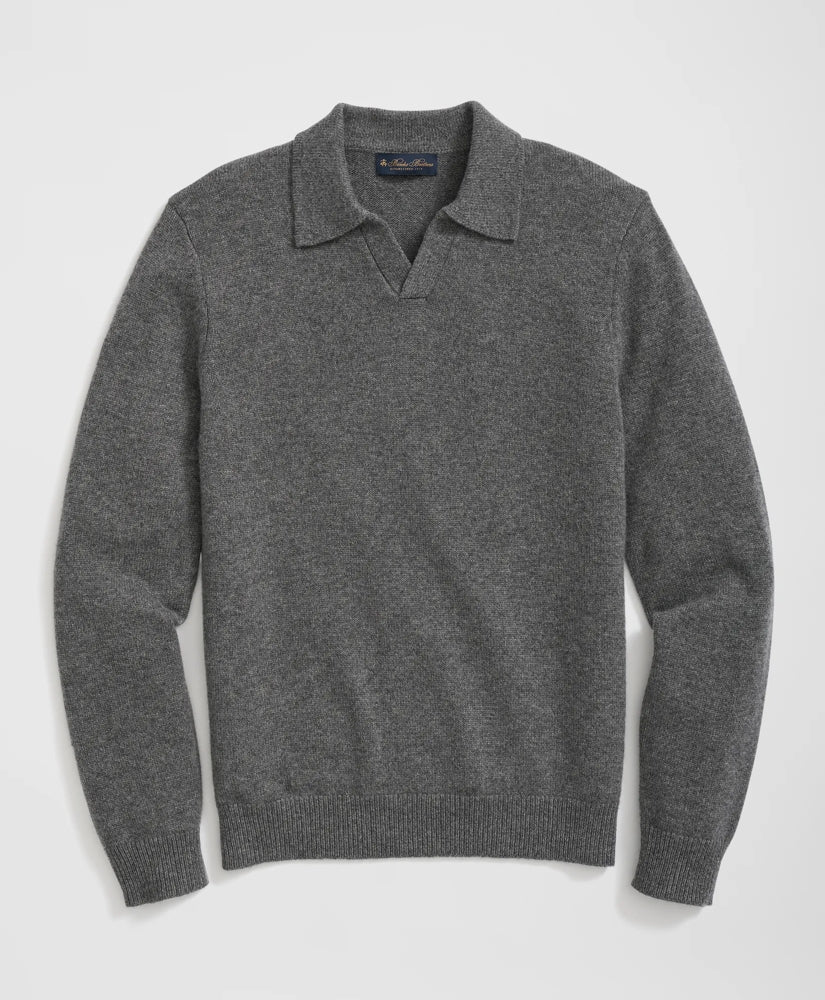 Men 3-Ply Cashmere Jonny Collar Polo Sweater - Brooks Brothers sale
