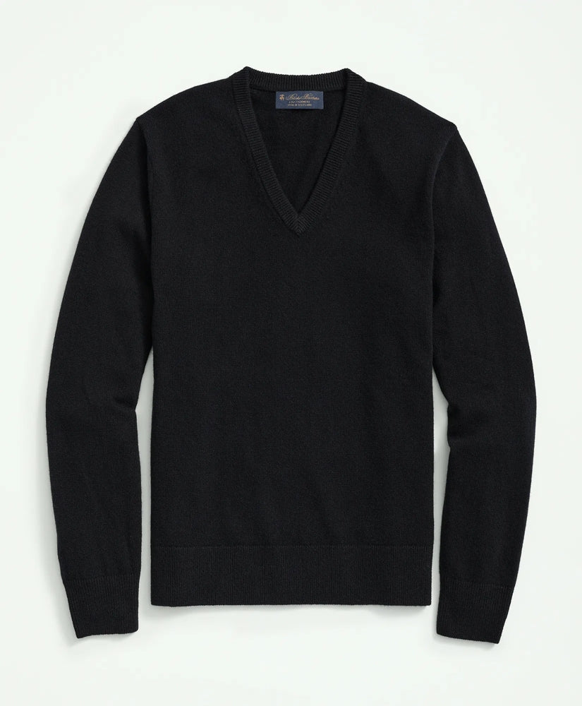 Men 3-Ply Cashmere V-Neck Sweater - Brooks Brothers On sale
