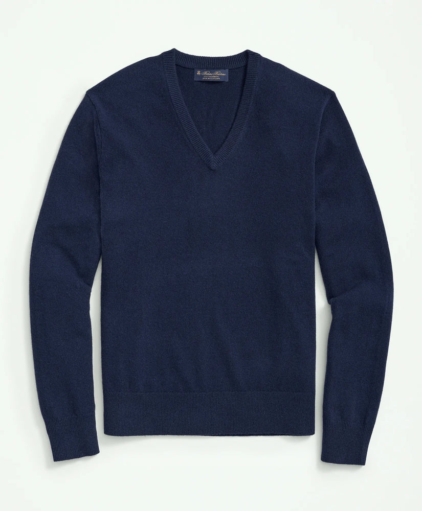 Men 3-Ply Cashmere V-Neck Sweater - Brooks Brothers On sale
