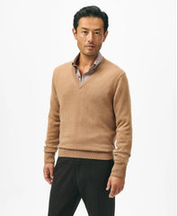 Men 3-Ply Cashmere V-Neck Sweater - Brooks Brothers On sale