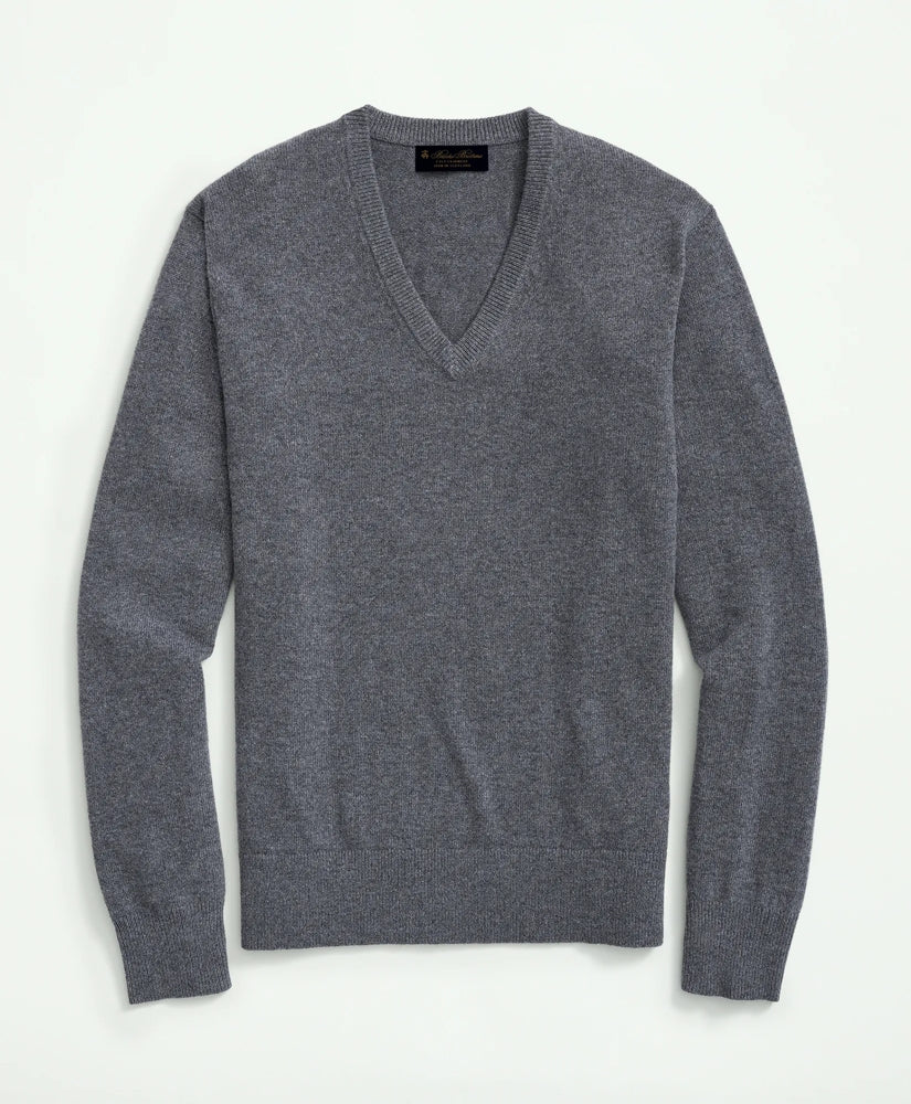 Men 3-Ply Cashmere V-Neck Sweater - Brooks Brothers On sale