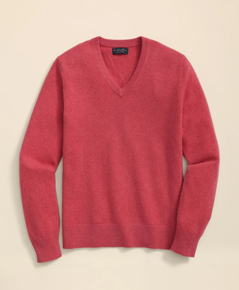 Men 3-Ply Cashmere V-Neck Sweater - Brooks Brothers On sale