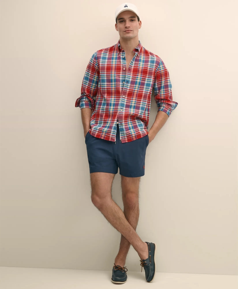 Men 5" Stretch Swim Trunks - Brooks Brothers On sale