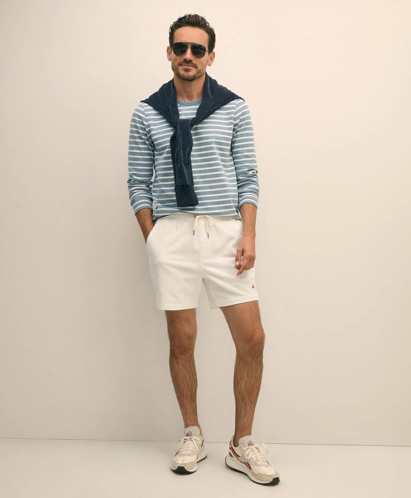 Men 6" Friday Shorts in 8-Wale Cotton Corduroy - Brooks Brothers Online