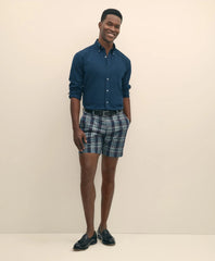 Sale 7" Cotton Seersucker Plaid Shorts - Brooks Brothers Gift
