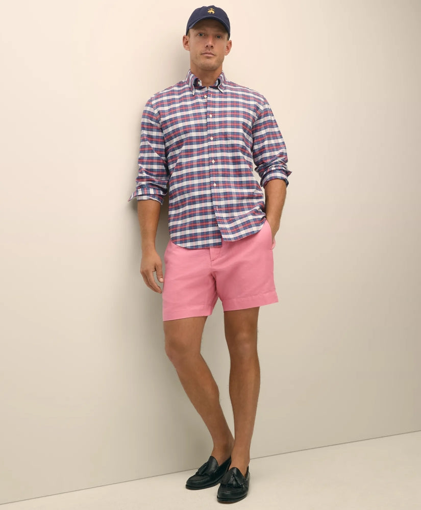 Sale 7" Linen Cotton Shorts - Brooks Brothers For sale