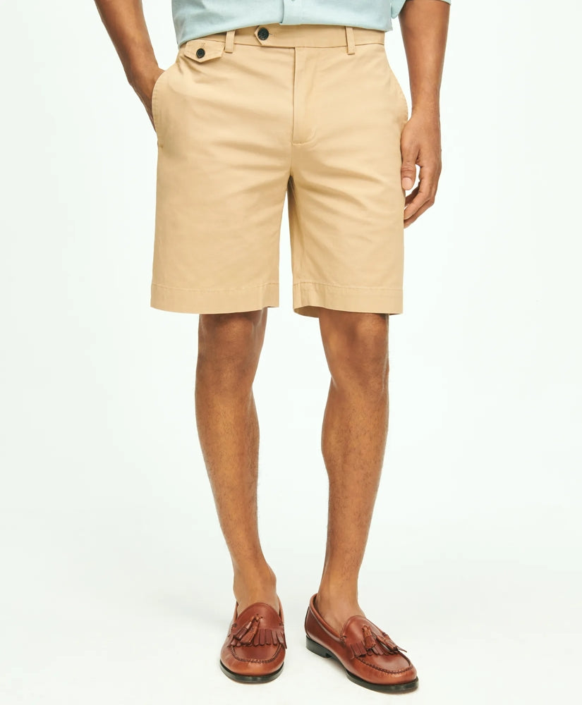 Sale 9" Canvas Poplin Shorts in Supima - Brooks Brothers Outlet