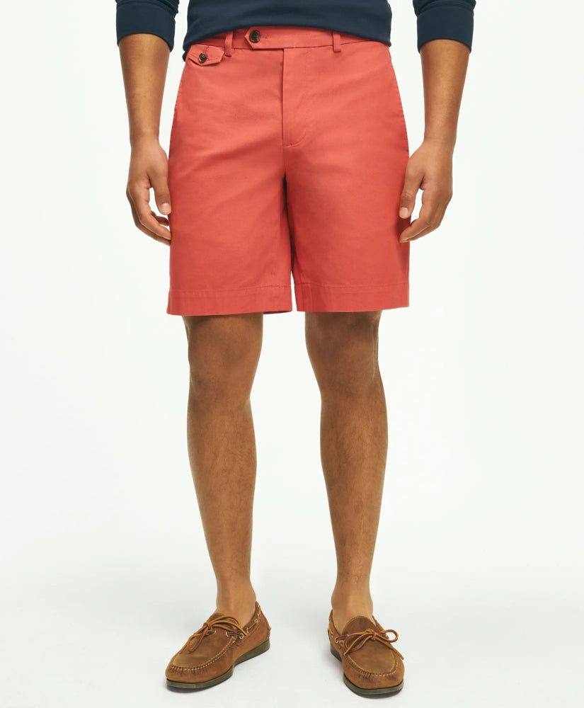 Sale 9" Canvas Poplin Shorts in Supima - Brooks Brothers Outlet