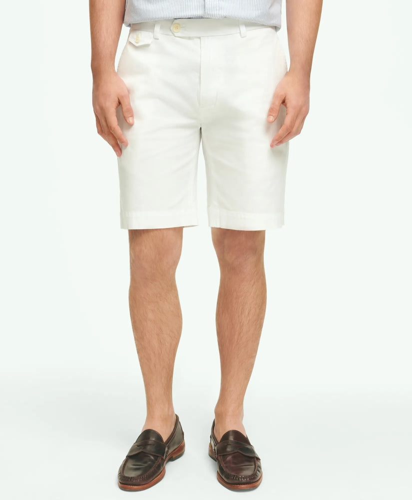 Sale 9" Canvas Poplin Shorts in Supima - Brooks Brothers Outlet