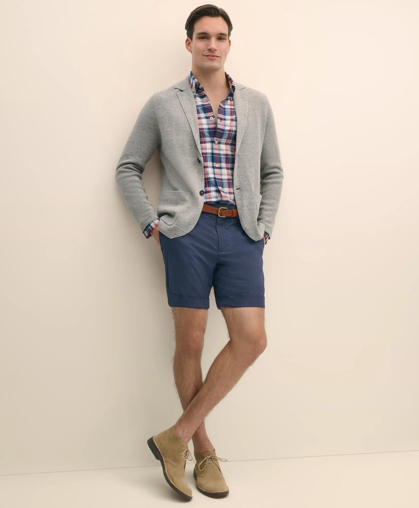 Sale 9" Cotton Summer Flannel Shorts - Brooks Brothers Near me