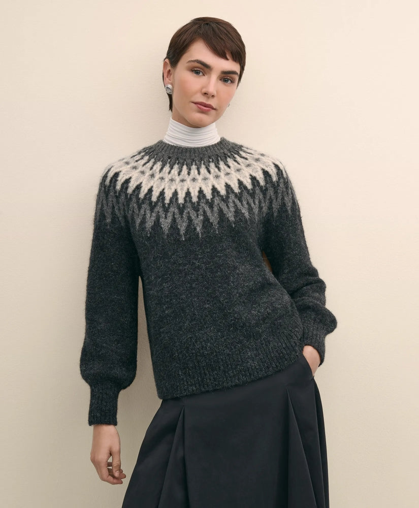 Sale Alpaca-Wool Blend Fair Isle  Sweater - Brooks Brothers sale