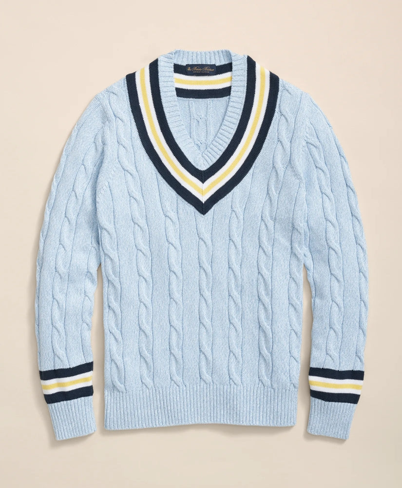 Men Archive Tennis Sweater in Supima - Brooks Brothers For sale