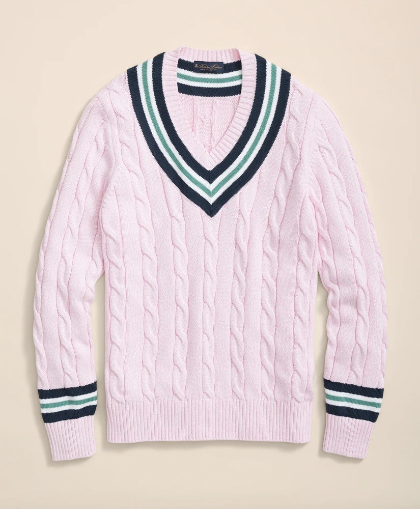 Men Archive Tennis Sweater in Supima - Brooks Brothers For sale