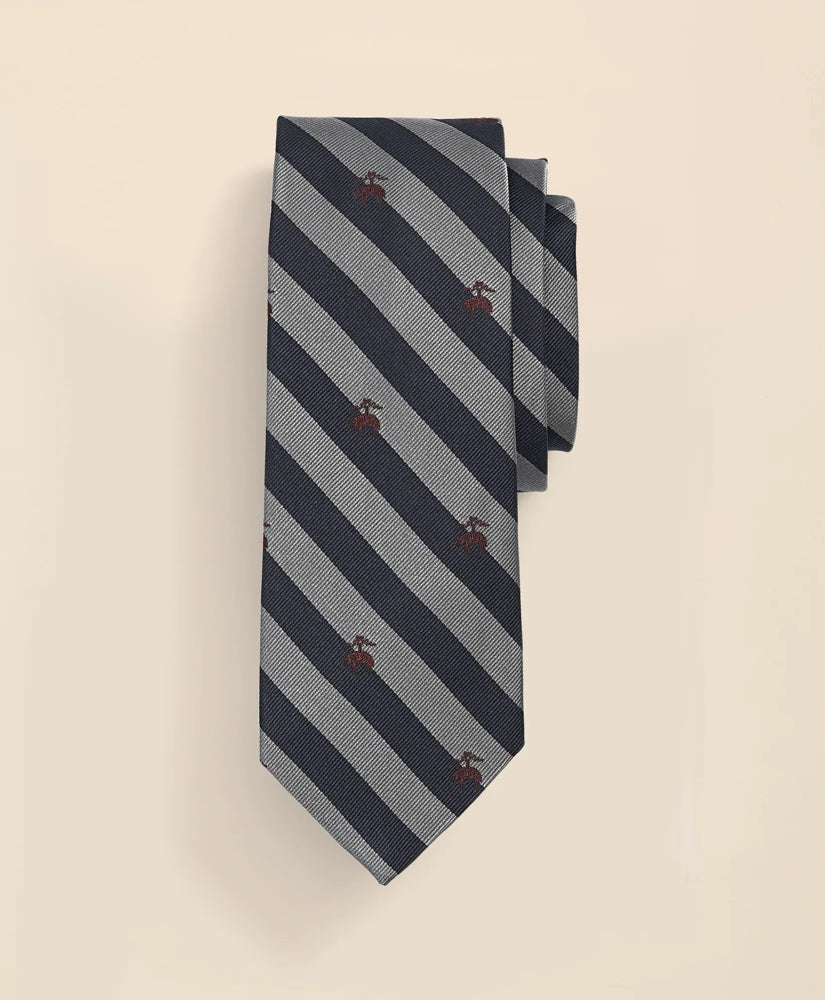 Men BB#4 Fleece Rep Tie - Brooks Brothers Discount