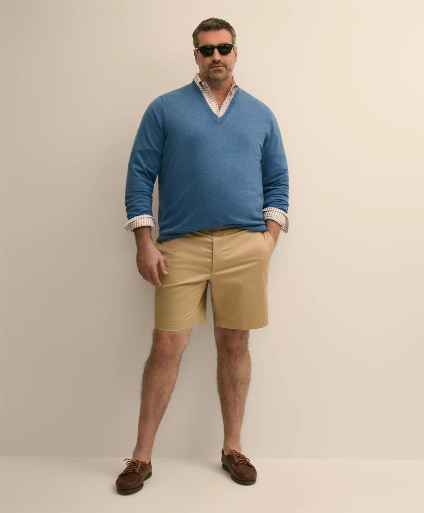 Men Big & Tall 10" Flat Front Stretch Advantage Chino - Brooks Brothers sale