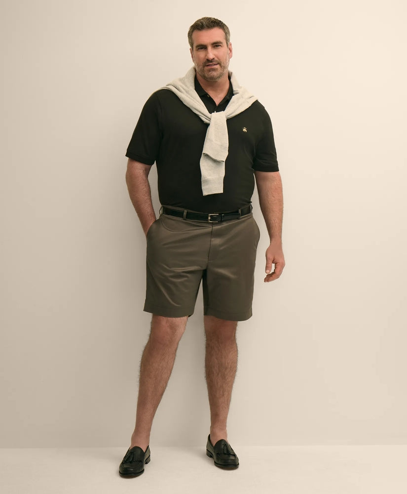Men Big & Tall 10" Flat Front Stretch Advantage Chino - Brooks Brothers sale