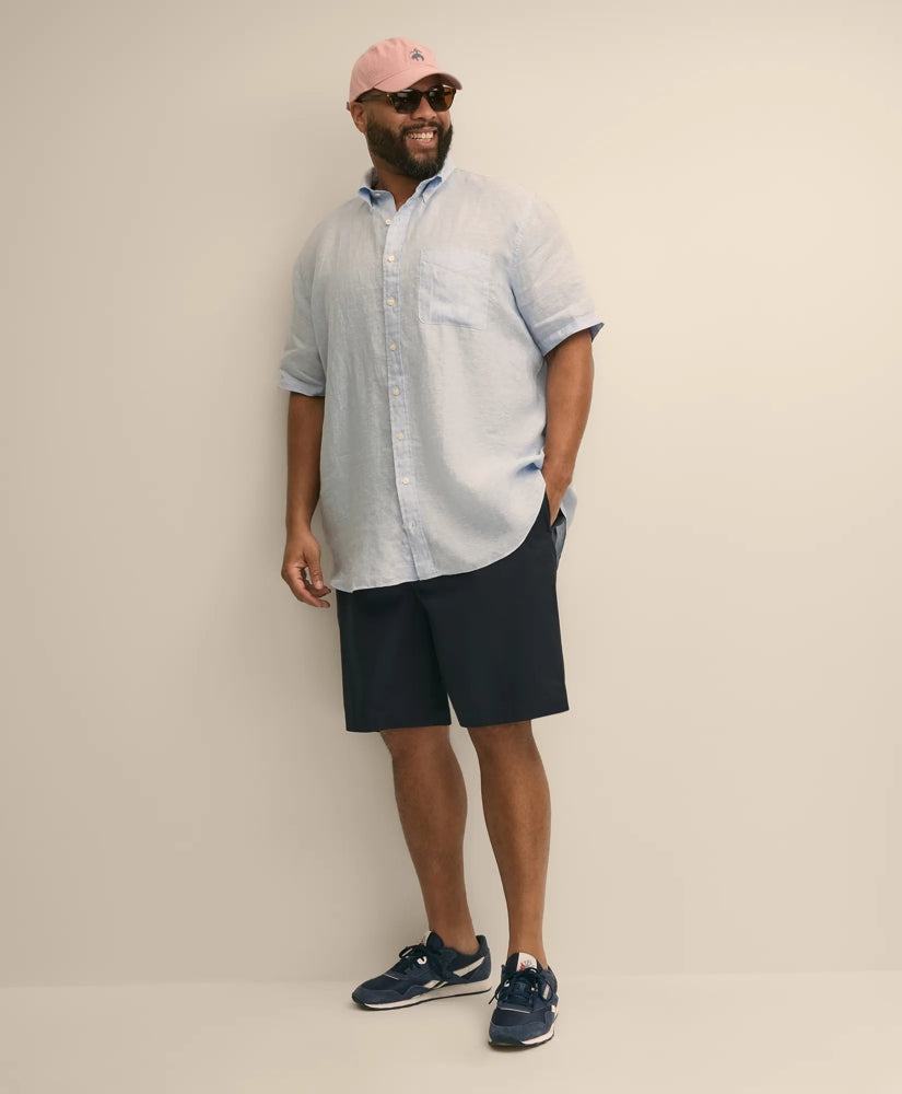 Men Big & Tall 10" Flat Front Stretch Advantage Chino - Brooks Brothers sale